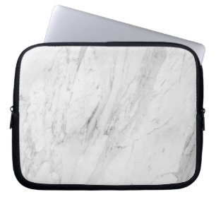 Weißer Marmor Laptopschutzhülle