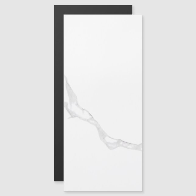 Weißer Marmor  Magneteinladung (Vorne/Hinten)