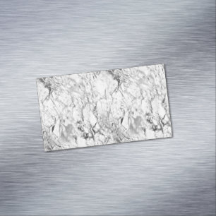 Weißer Marmor Magnetische Visitenkarte