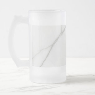 Weißer Marmor Mattglas Bierglas