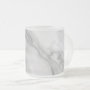 Weißer Marmor Mattglastasse