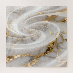 Weißer Marmor mit goldenem Wirbelmuster