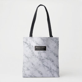 Weißer Marmor mit weiblichen rosegold Details Tasche