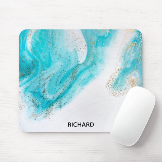 Weißer Marmor Mousepad (Mit Mouse)