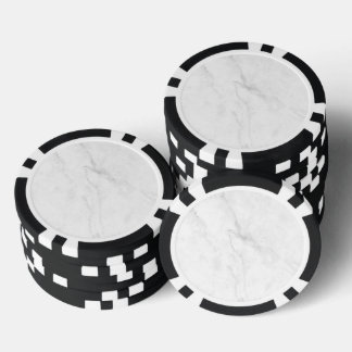 Weißer Marmor Pokerchips