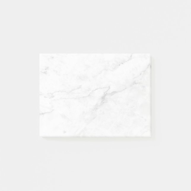  Weißer Marmor Post-it Klebezettel (Vorderseite)
