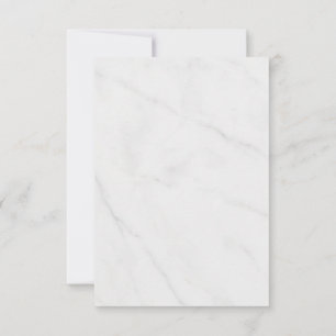 Weißer Marmor RSVP Karte