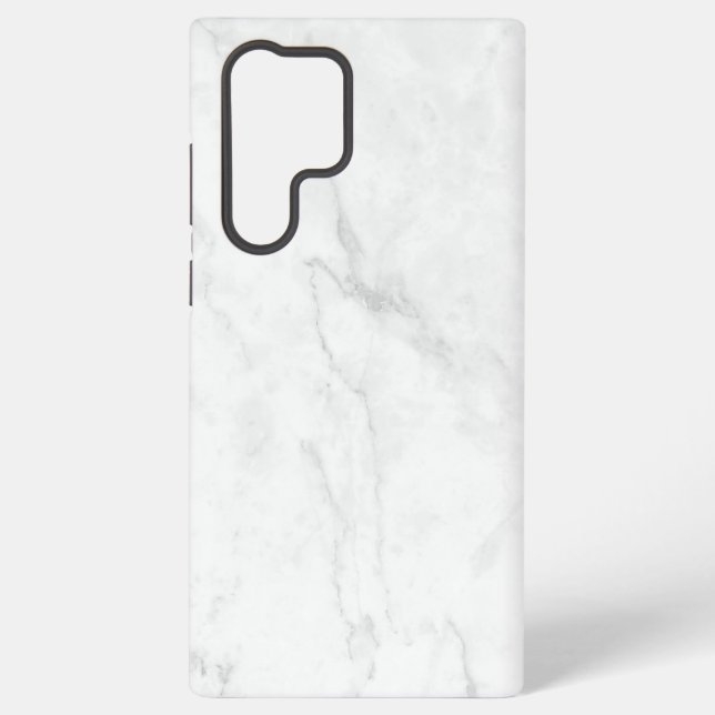  Weißer Marmor Samsung Galaxy Hülle (Rückseite)