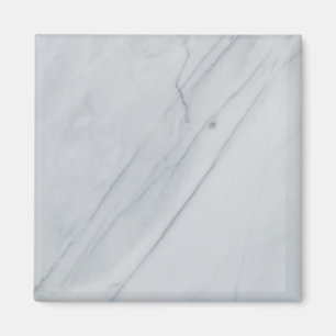 Weißer Marmor Stone Square Magnet