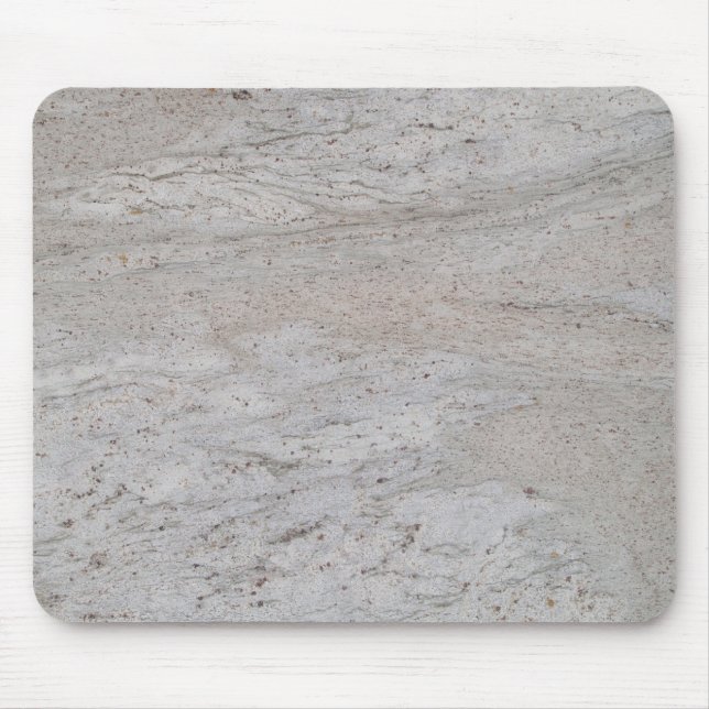 Weißer Marmor Swirled Mousepad (Vorne)