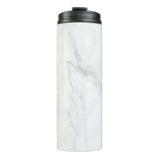 Weißer Marmor Thermosbecher