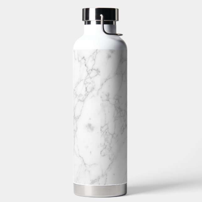 Weißer Marmor Trinkflasche (links)