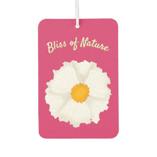 Weißer Mohnblumen-Luftverbesserer Autolufterfrischer