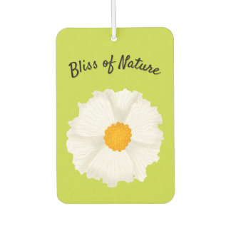 Weißer Mohnblüten-Luftverbesserer Autolufterfrischer