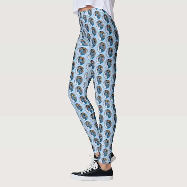 Weißer Nacktfisch im Schnee - Original Foto Leggings (Links)