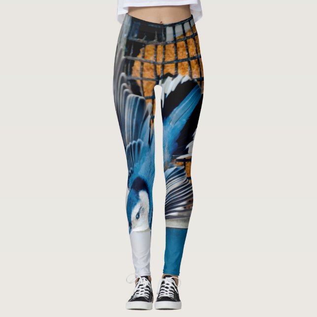 Weißer Nacktfisch im Schnee - Original Foto Leggings (Vorderseite)