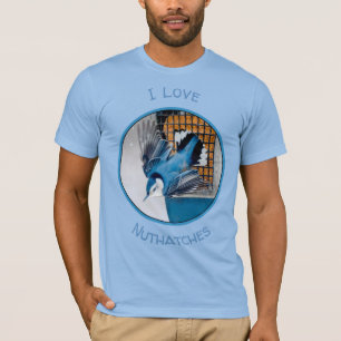 Weißer Nacktfisch im Schnee - Original Foto T-Shirt