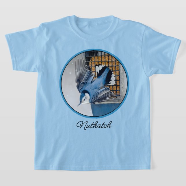 Weißer Nacktfisch im Schnee - Original Foto T-Shirt (Ablage )
