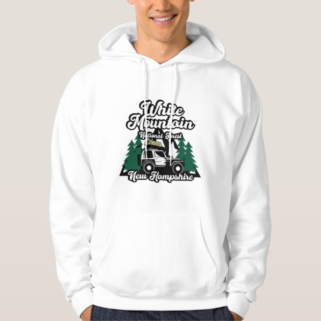 Weißer Nationalwald Hoodie (Vorderseite)