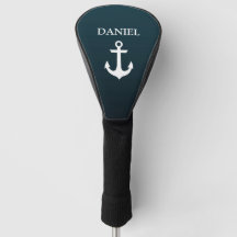 Weißer nautischanker blauer Ombre personalisierter