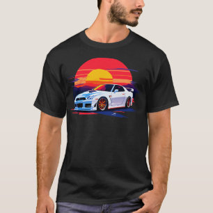 Weißer Nissan Gtr T-Shirt