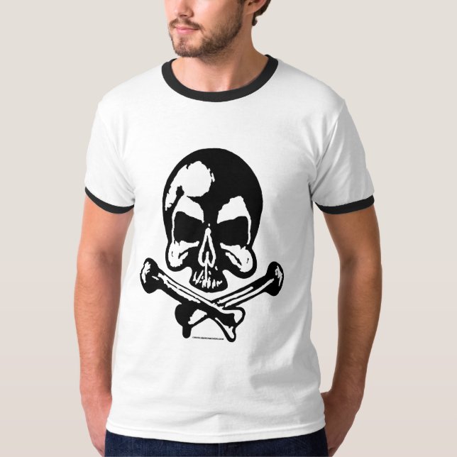 Weißer OG Schädel Marc Vachon T-Shirt- T-Shirt (Vorderseite)