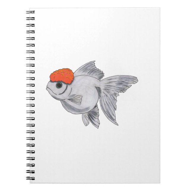 Weißer Orange Oranda Goldfish Aquarium Pet Fisch Notizblock (Vorderseite)