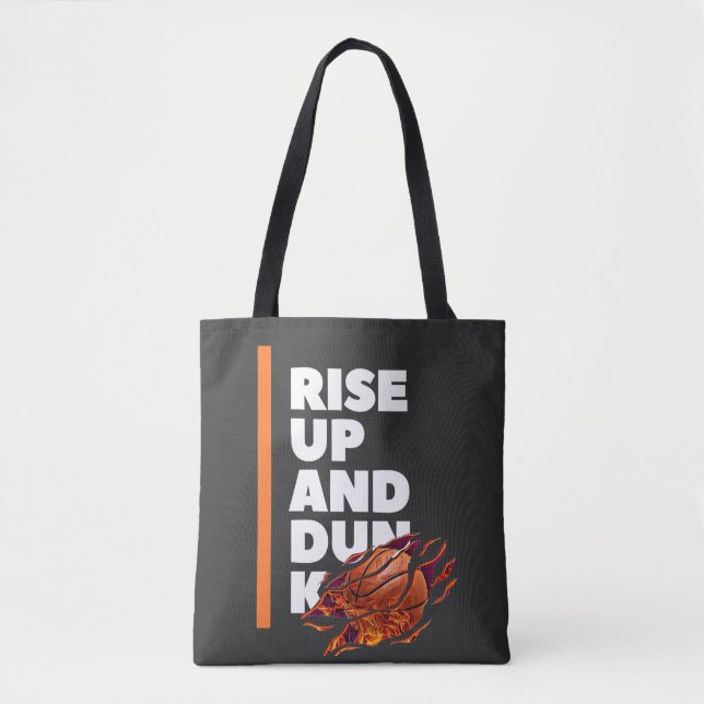 Weißer Orangenaufstieg und Dunk-Schultertasche Tasche (Vorderseite)