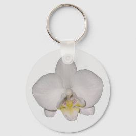 Weißer Orchid-Schlüsselanhänger Schlüsselanhänger