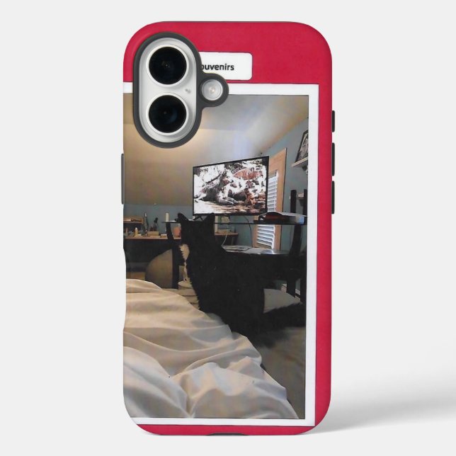 Weißer Oreo iPhone 16 Hülle (Rückseite)