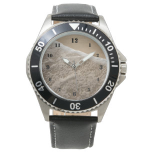 Weißer Ozean auf der Strandwache Armbanduhr