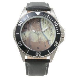 Weißer Ozean auf der Strandwache Armbanduhr