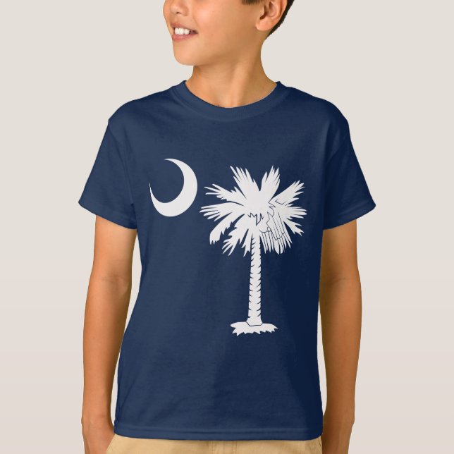 Weißer Palmetto T-Shirt (Vorderseite)
