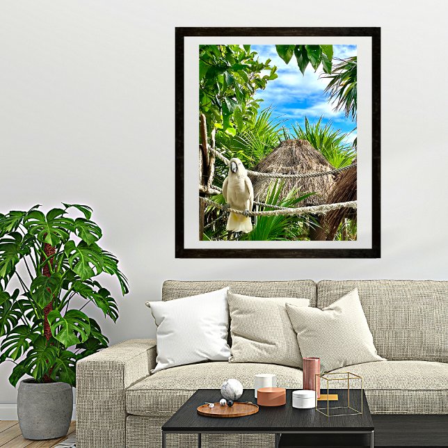 Weißer Papagei mexikanisches Poster (Von Creator hochgeladen)