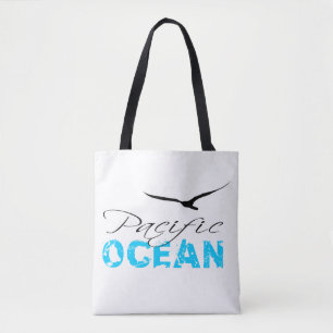 Weißer Pazifischer Ozean - individuell anpassbar Tasche