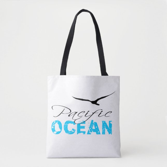 Weißer Pazifischer Ozean - individuell anpassbar Tasche (Vorderseite)