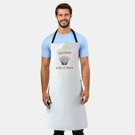 Weißer Personalisierter Bark Funny Apron Schürze