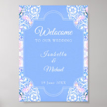 Weißer Pfau und blühende Sakura / Romantik