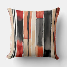 Weißer Pfirsich und abstrakte schwarze Streifen