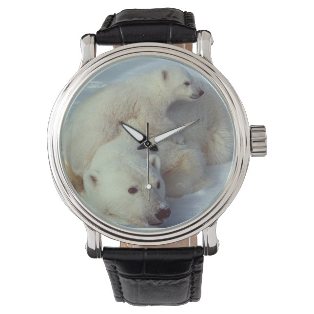Weißer Polar Armbanduhr (Vorderseite)