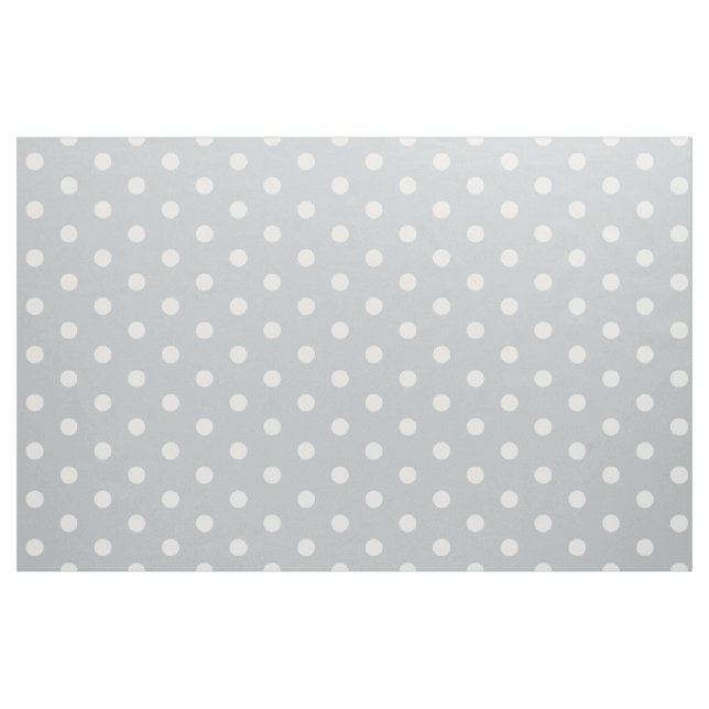Weißer Polka-Dot-Grau Stoff (Yard (91,4 cm))