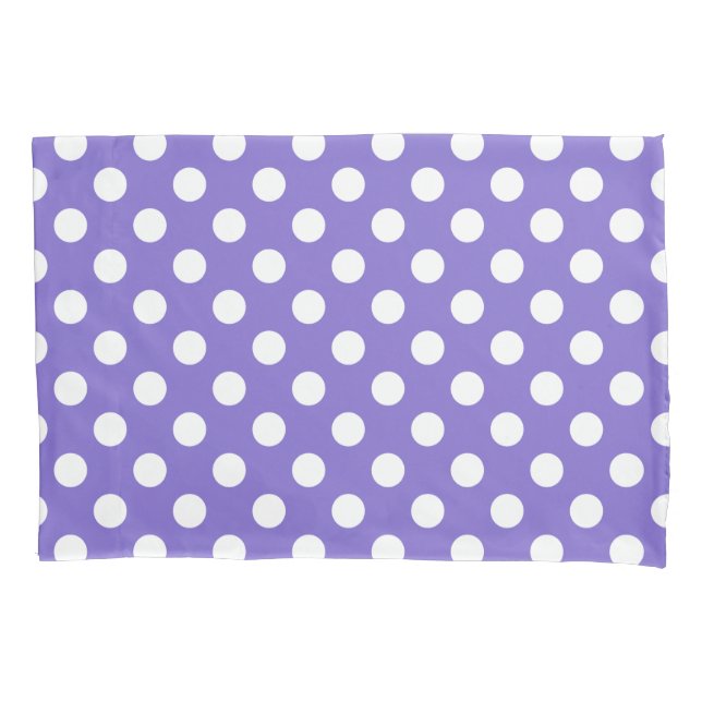 Weißer Polka-Pfoten Kissenbezug (Vorderseite)
