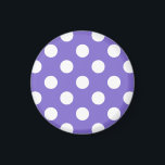 Weißer Polka-Pfoten Magnet<br><div class="desc">Weißer Polka-Pfoten</div>