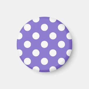 Weißer Polka-Pfoten Magnet
