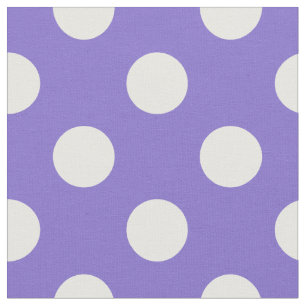 Weißer Polka-Pfoten Stoff