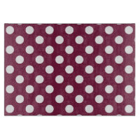Weißer Polka-Punkte auf Bordeaux