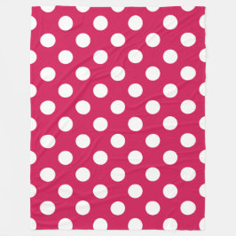 Weißer Polka-Punkte auf Cerealien Fleecedecke