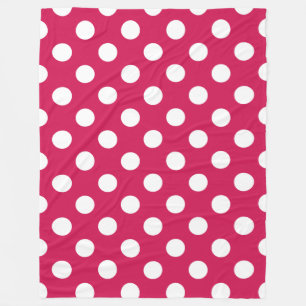 Weißer Polka-Punkte auf Cerealien Fleecedecke