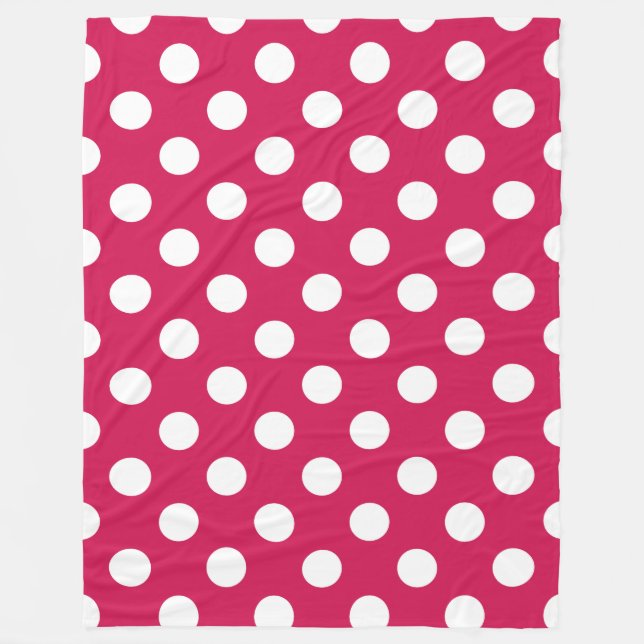 Weißer Polka-Punkte auf Cerealien Fleecedecke (Vorderseite)
