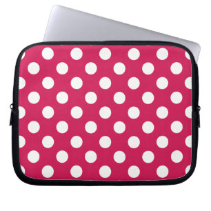 Weißer Polka-Punkte auf Cerealien Laptopschutzhülle